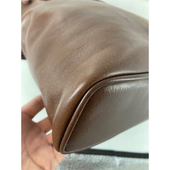 DOONEY & BOURKE MEDIUM BROWN SOFT LEATHER CROSSBODY BAG - Picture 12 of 16